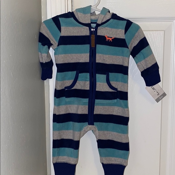 NWT Carter’s Fleece Jumpsuit - Picture 1 of 4